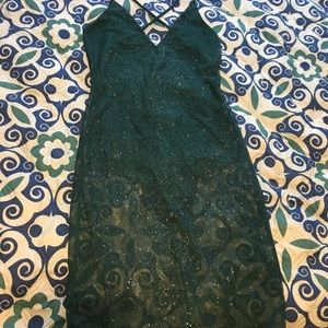 Beautiful green glitter dress